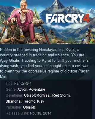 Far Cry 4 Gold Steam - Click Image to Close